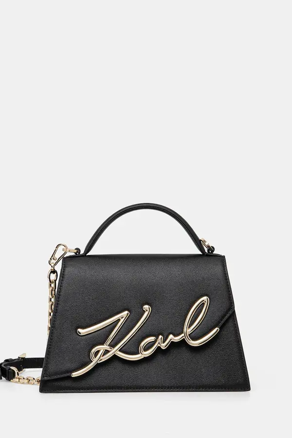 Karl Lagerfeld Karl Lagerfeld crossbody torbica ženska usnjena K/SIGNATURE