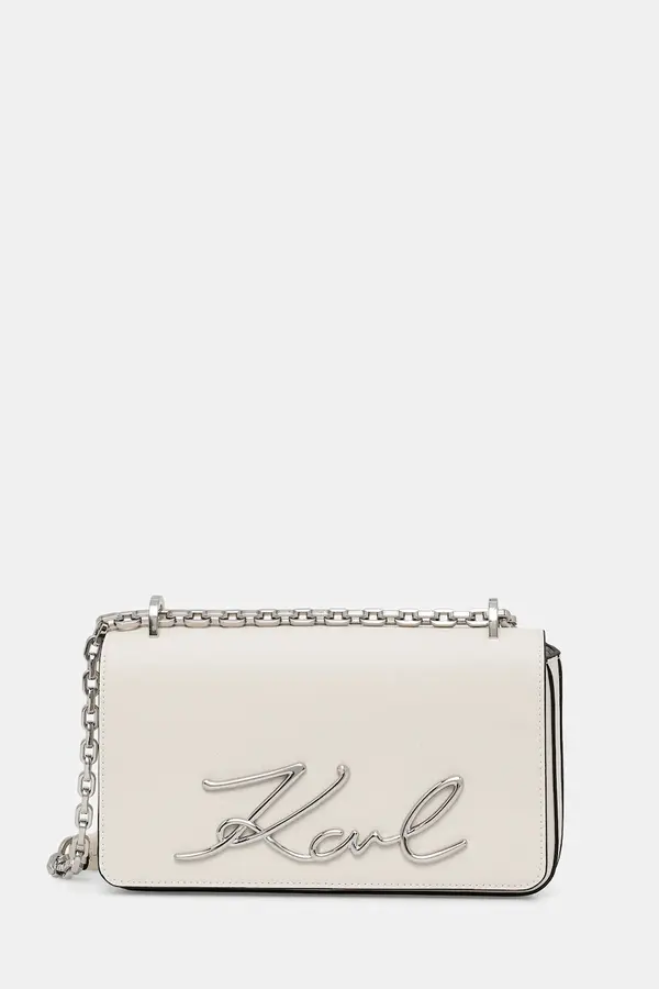 Karl Lagerfeld Karl Lagerfeld crossbody torbica ženska usnjena K/SIGNATURE