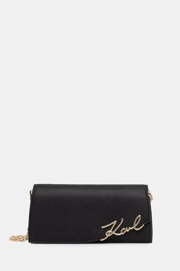 Karl Lagerfeld Karl Lagerfeld crossbody torbica ženska usnjena K/SIGNATURE