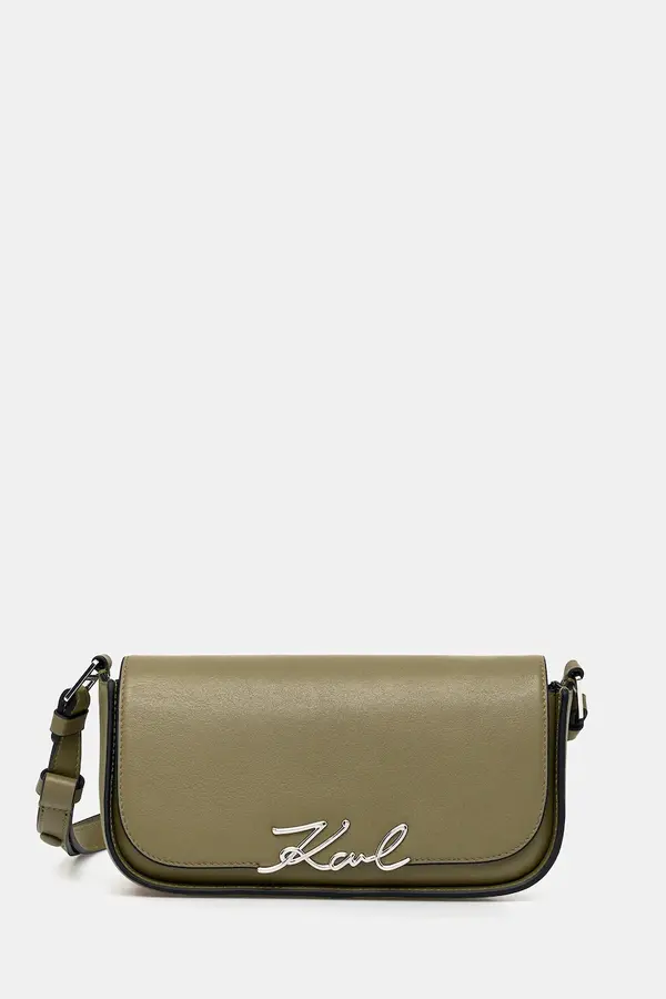 Karl Lagerfeld Karl Lagerfeld crossbody torbica ženska usnjena K/SIGNATURE