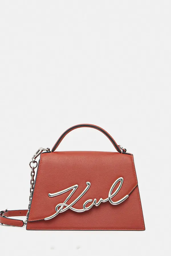 Karl Lagerfeld Karl Lagerfeld crossbody torbica ženska usnjena K/SIGNATURE