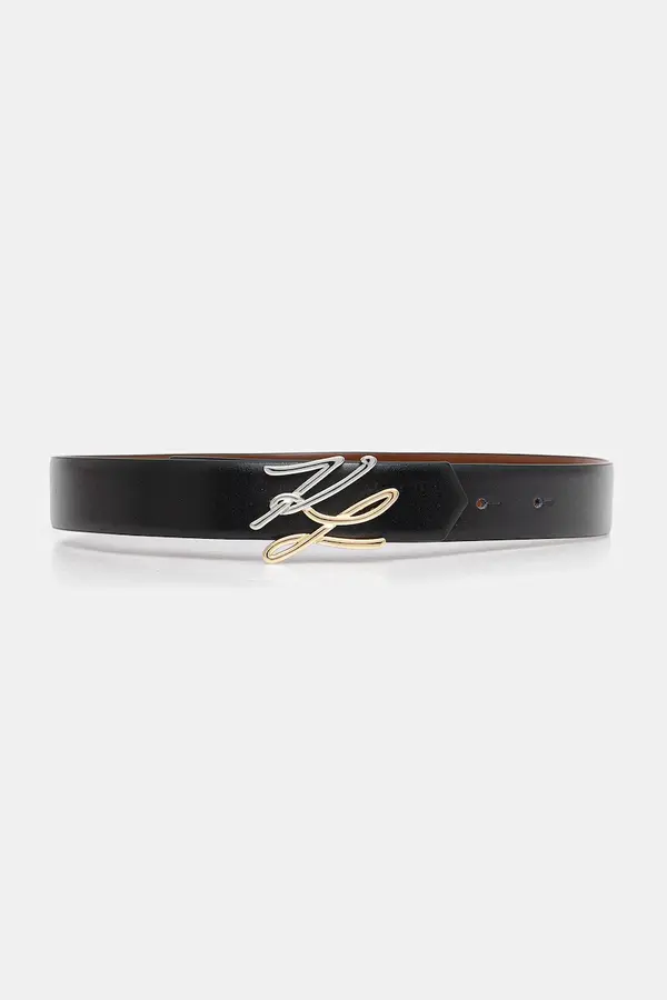 Karl Lagerfeld Karl Lagerfeld dvostranski pas ženski usnjeni K/AUTOGRAPH