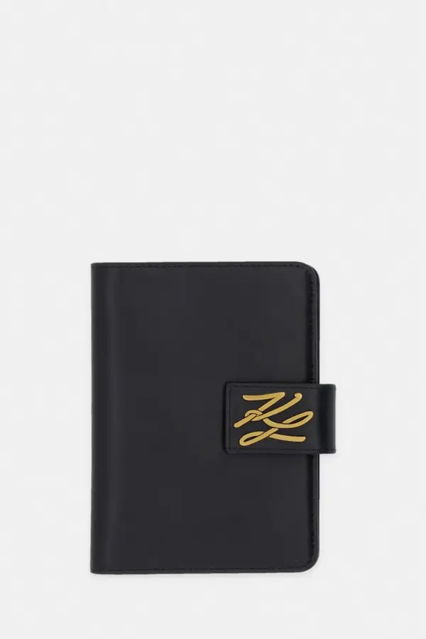 Karl Lagerfeld Karl Lagerfeld etui za potni list ženski usnjeni K/AUTOGRAPH