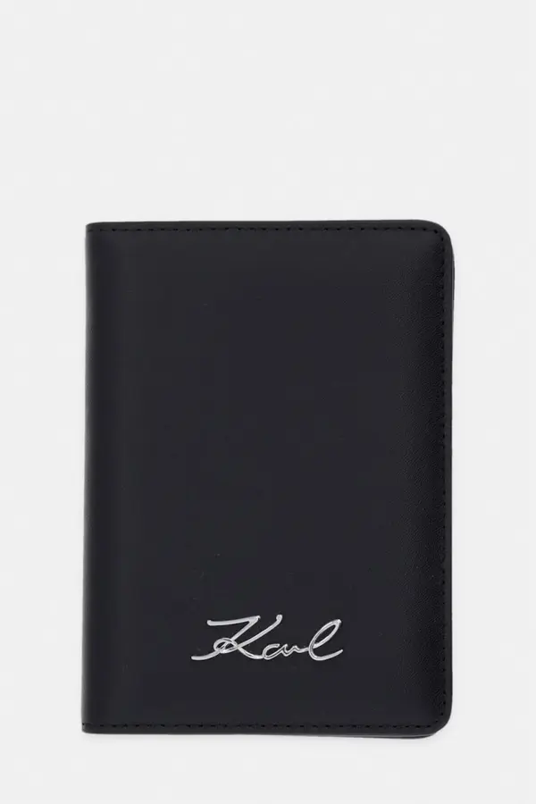 Karl Lagerfeld Karl Lagerfeld etui za potni list ženski usnjeni K/SIGNATURE