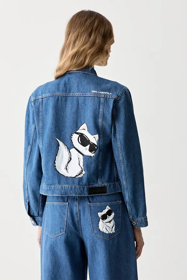 Karl Lagerfeld Karl Lagerfeld jakna ženska denim IKON