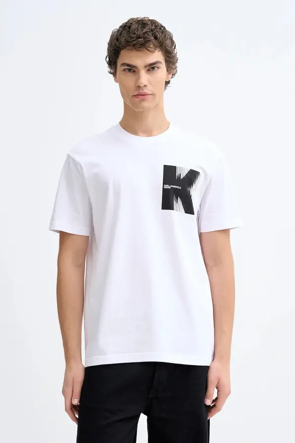 Karl Lagerfeld Jeans Karl Lagerfeld Jeans Bombažna kratka majica Karl Lagerfeld Jeans