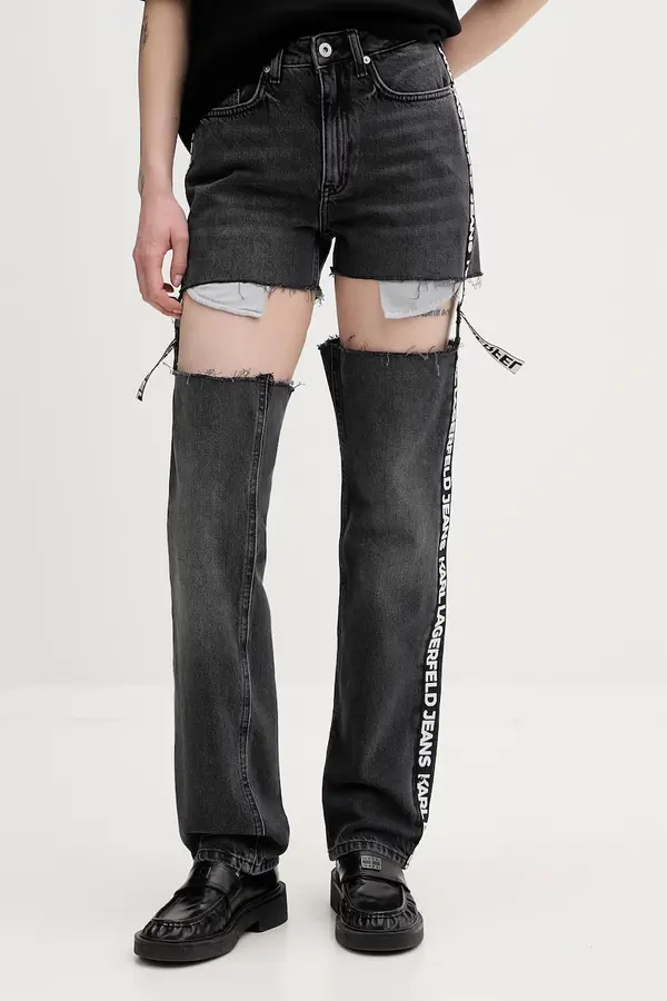 Karl Lagerfeld Jeans Karl Lagerfeld Jeans kavbojke straight kroja ženske