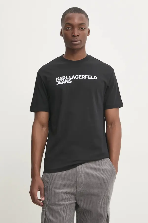 Karl Lagerfeld Jeans Karl Lagerfeld Jeans kratka majica moška bombažna