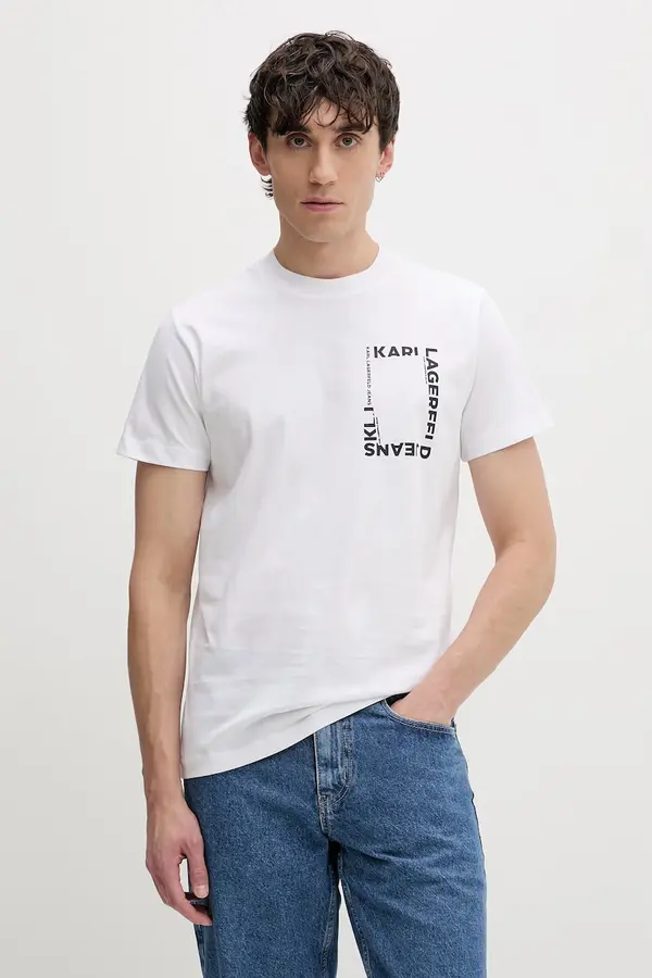 Karl Lagerfeld Jeans Karl Lagerfeld Jeans kratka majica moška bombažna