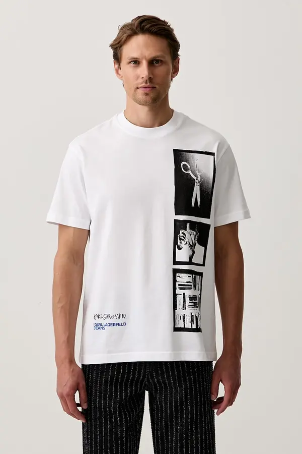 Karl Lagerfeld Jeans Karl Lagerfeld Jeans kratka majica moška bombažna