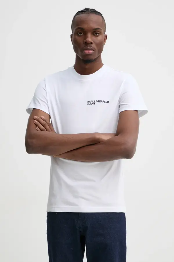 Karl Lagerfeld Jeans Karl Lagerfeld Jeans kratka majica moška bombažna