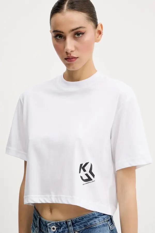 Karl Lagerfeld Jeans Karl Lagerfeld Jeans kratka majica z bombažem