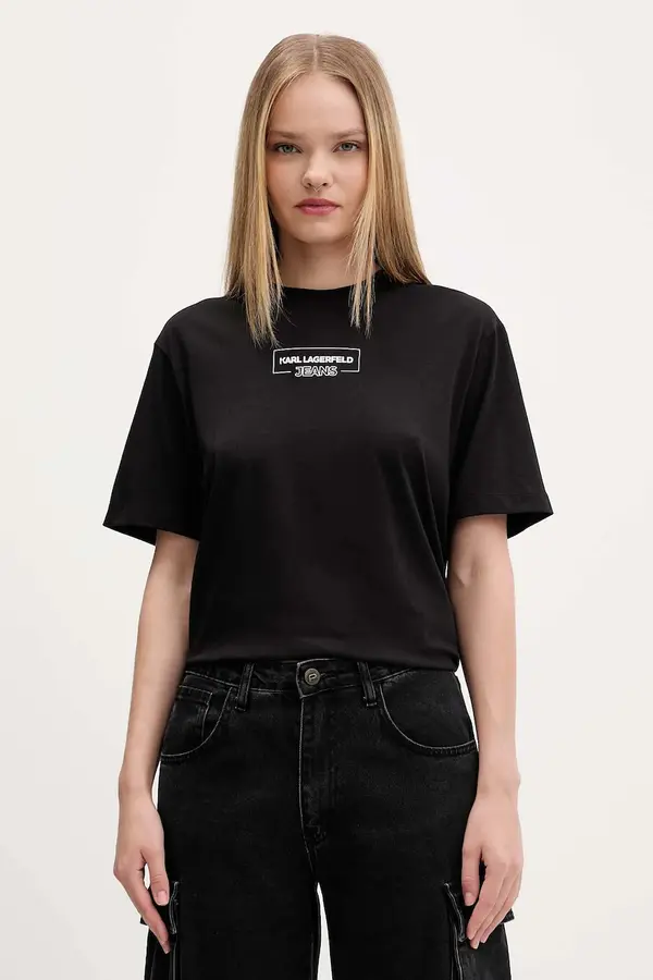Karl Lagerfeld Jeans Karl Lagerfeld Jeans kratka majica ženska bombažna