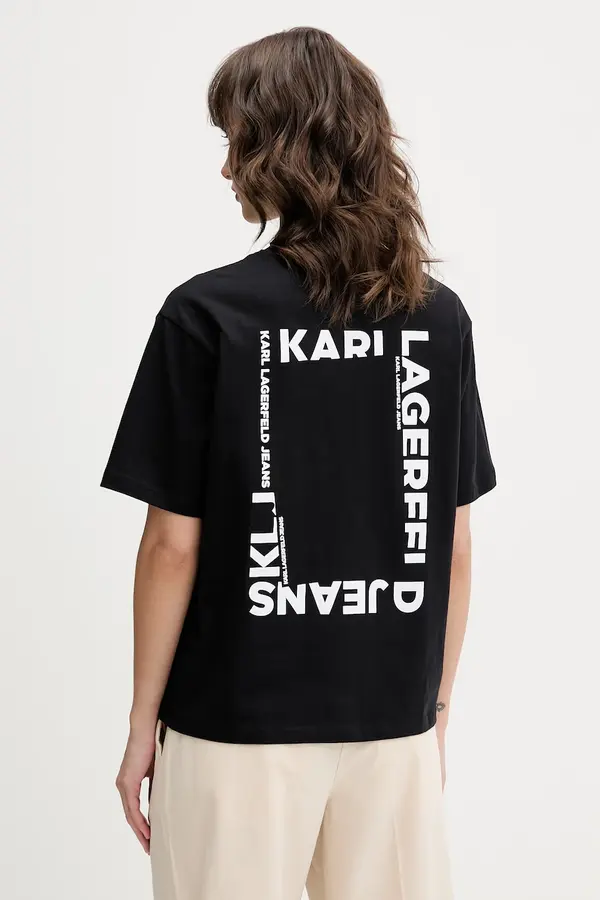 Karl Lagerfeld Jeans Karl Lagerfeld Jeans kratka majica ženska bombažna