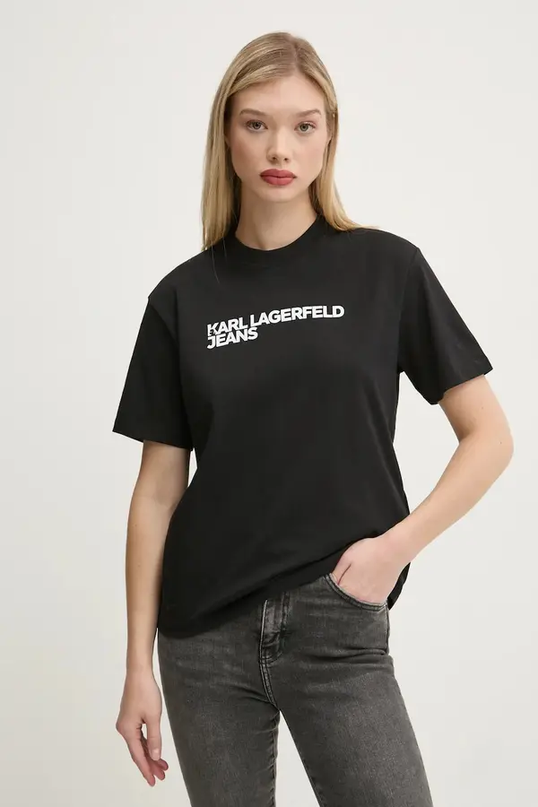 Karl Lagerfeld Jeans Karl Lagerfeld Jeans kratka majica ženska bombažna