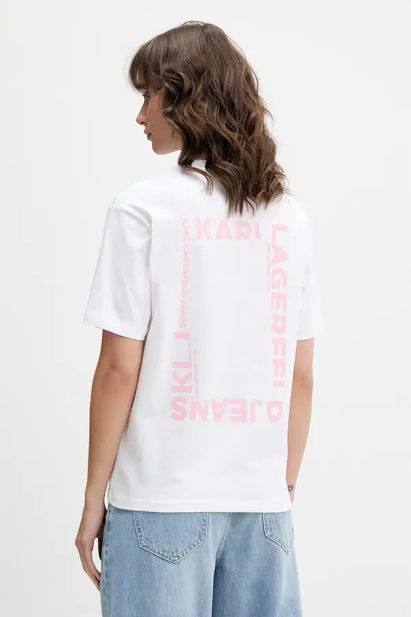 Karl Lagerfeld Jeans Karl Lagerfeld Jeans kratka majica ženska bombažna