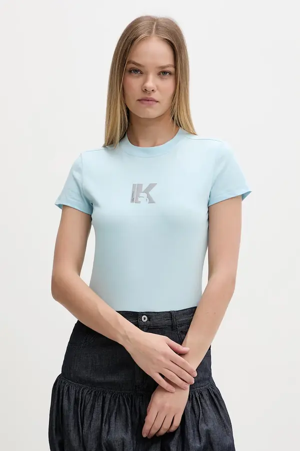Karl Lagerfeld Jeans Karl Lagerfeld Jeans kratka majica ženska bombažna