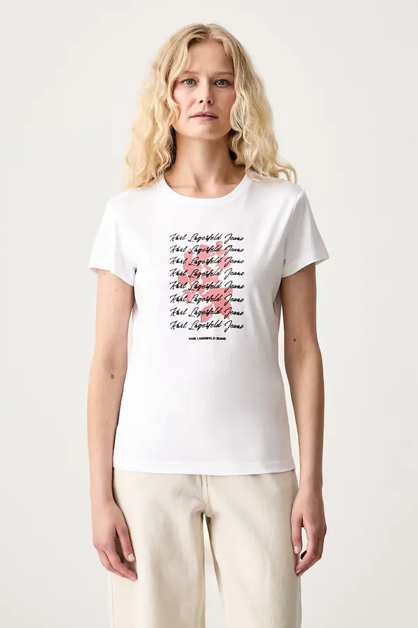 Karl Lagerfeld Jeans Karl Lagerfeld Jeans kratka majica ženska z bombažem