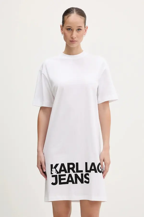 Karl Lagerfeld Jeans Karl Lagerfeld Jeans obleka bombažna