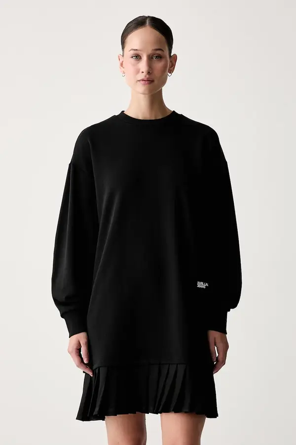 Karl Lagerfeld Jeans Karl Lagerfeld Jeans oversize obleka bombažna