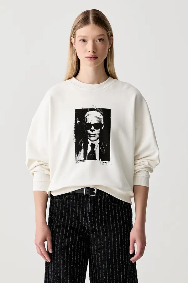 Karl Lagerfeld Jeans Karl Lagerfeld Jeans pulover ženski bombažen