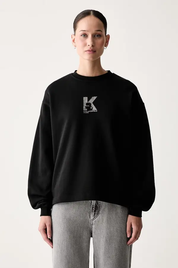 Karl Lagerfeld Jeans Karl Lagerfeld Jeans pulover ženski bombažen