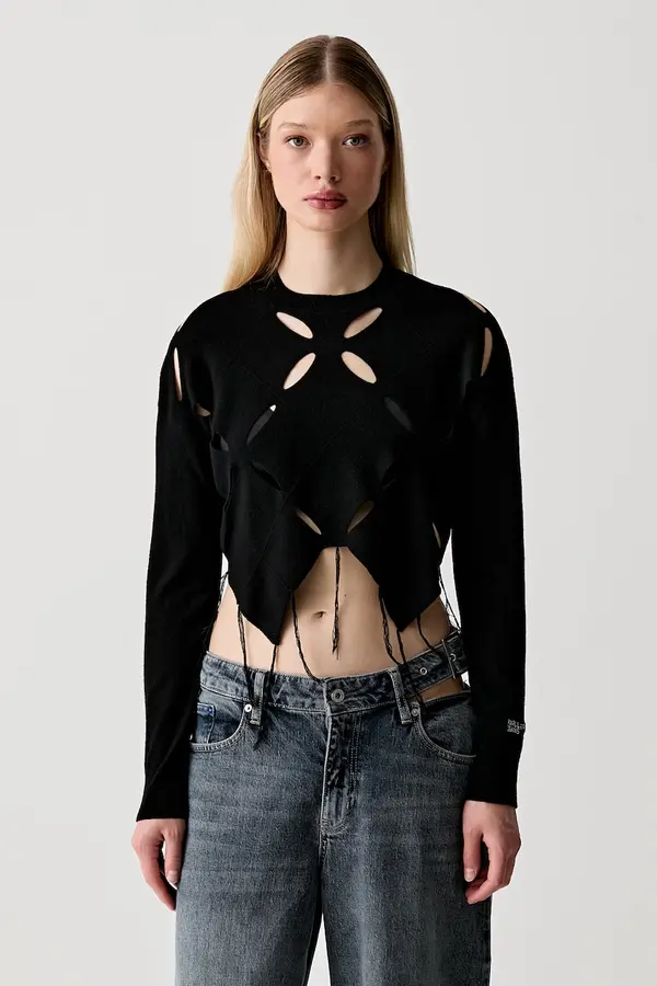 Karl Lagerfeld Jeans Karl Lagerfeld Jeans pulover ženski z viskozo