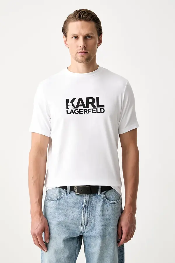 Karl Lagerfeld Karl Lagerfeld kratka majica moška bombažna