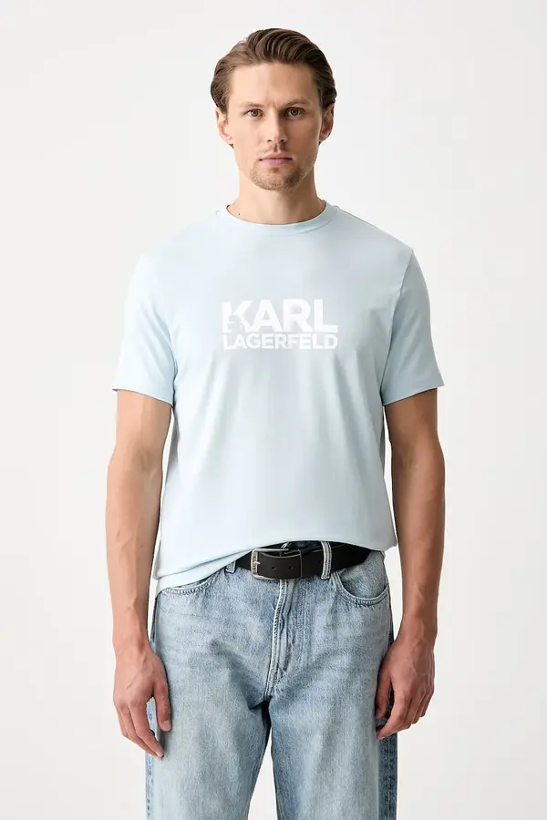 Karl Lagerfeld Karl Lagerfeld kratka majica moška bombažna z elastanom