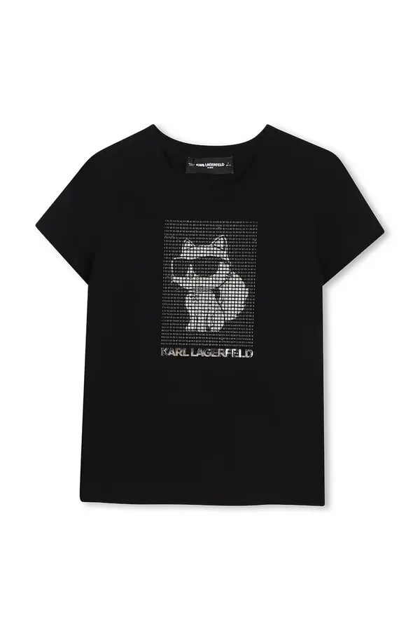 Karl Lagerfeld Karl Lagerfeld kratka majica otroška z bombažem