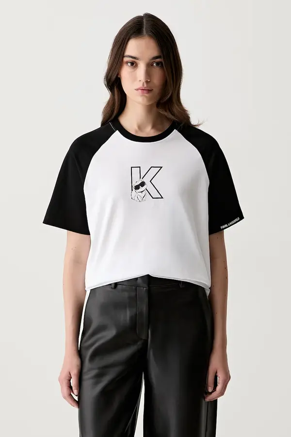 Karl Lagerfeld Karl Lagerfeld kratka majica ženska bombažna IKON