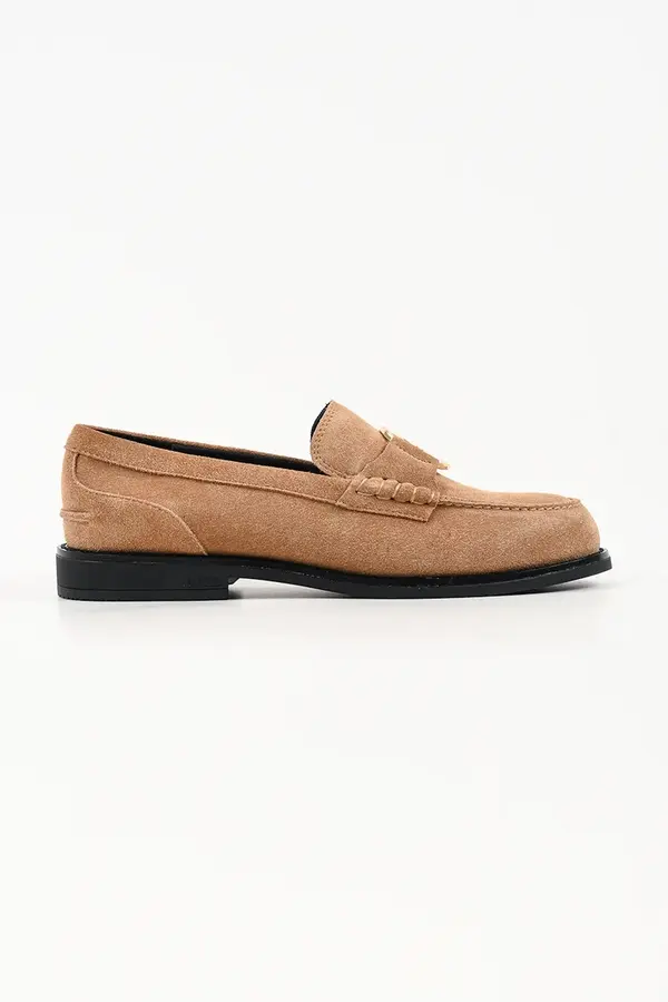 Karl Lagerfeld Karl Lagerfeld loaferji ženski semišasti Mia