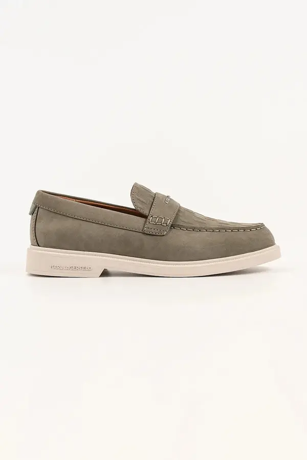 Karl Lagerfeld Karl Lagerfeld mokasini moški nubuck Kori