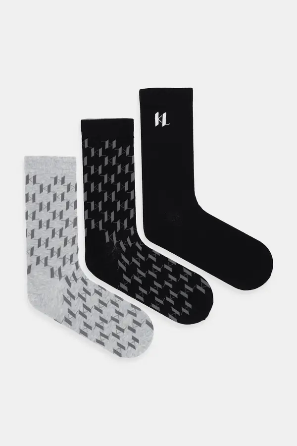 Karl Lagerfeld Karl Lagerfeld nogavice moške paket 3 kosov