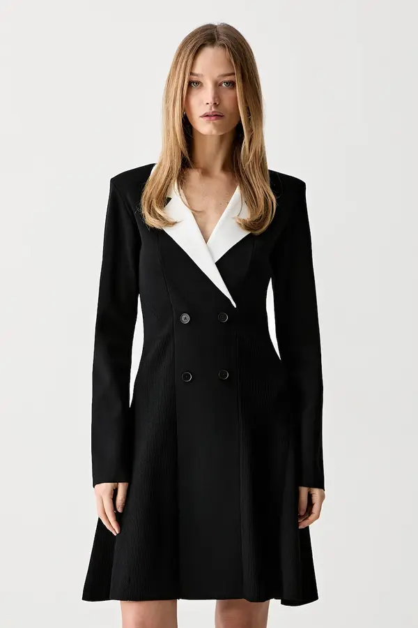 Karl Lagerfeld Karl Lagerfeld obleka A-kroja z viskozo