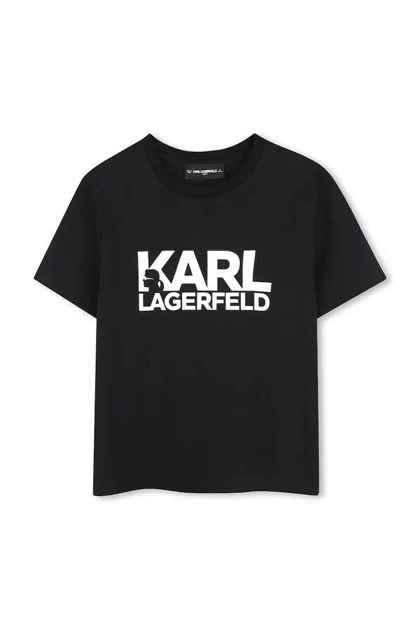 Karl Lagerfeld Karl Lagerfeld Otroška bombažna kratka majica Karl Lagerfeld