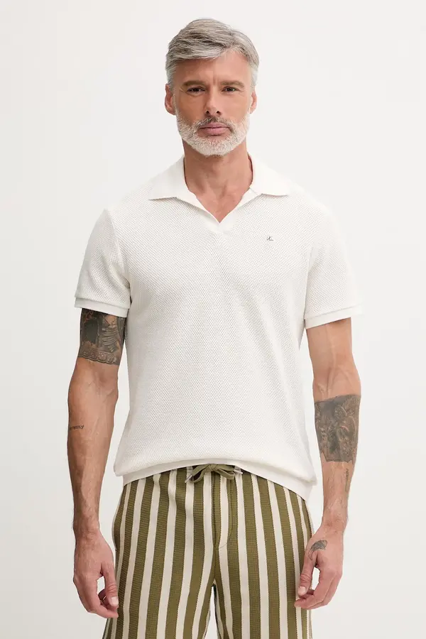 Karl Lagerfeld Karl Lagerfeld polo majica moška bombažna