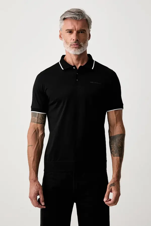 Karl Lagerfeld Karl Lagerfeld polo majica moška bombažna