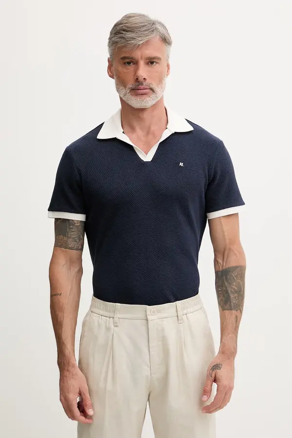 Karl Lagerfeld Karl Lagerfeld polo majica moška z bombažem