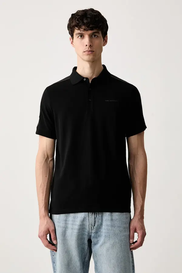 Karl Lagerfeld Karl Lagerfeld polo majica moška z bombažem