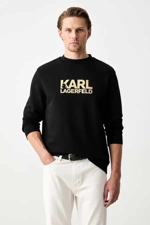 Karl Lagerfeld Karl Lagerfeld pulover moški bombažen