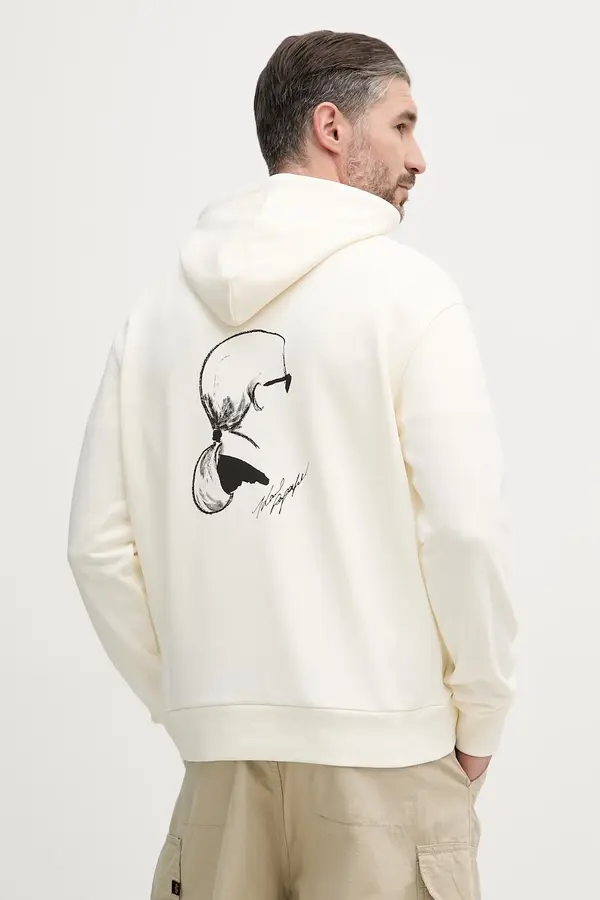 Karl Lagerfeld Karl Lagerfeld pulover s kapuco moški