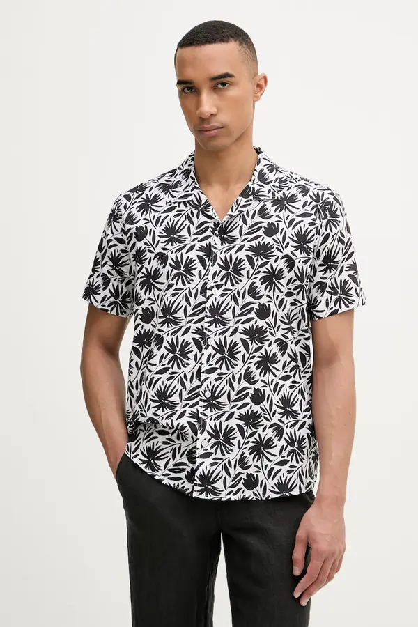 Karl Lagerfeld Karl Lagerfeld srajca moška lanena MODERN FIT 1/2