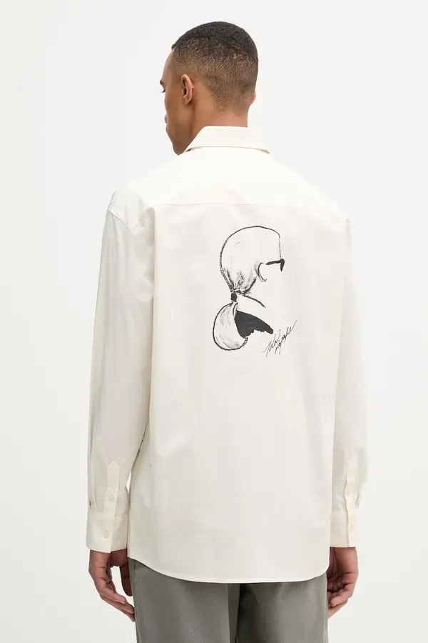 Karl Lagerfeld Karl Lagerfeld Srajca moška z bombažem casual