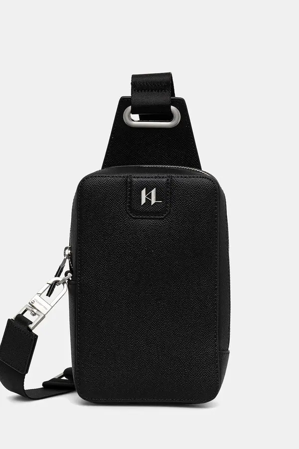 Karl Lagerfeld Karl Lagerfeld torbica moška usnjena K/MONOGRAM
