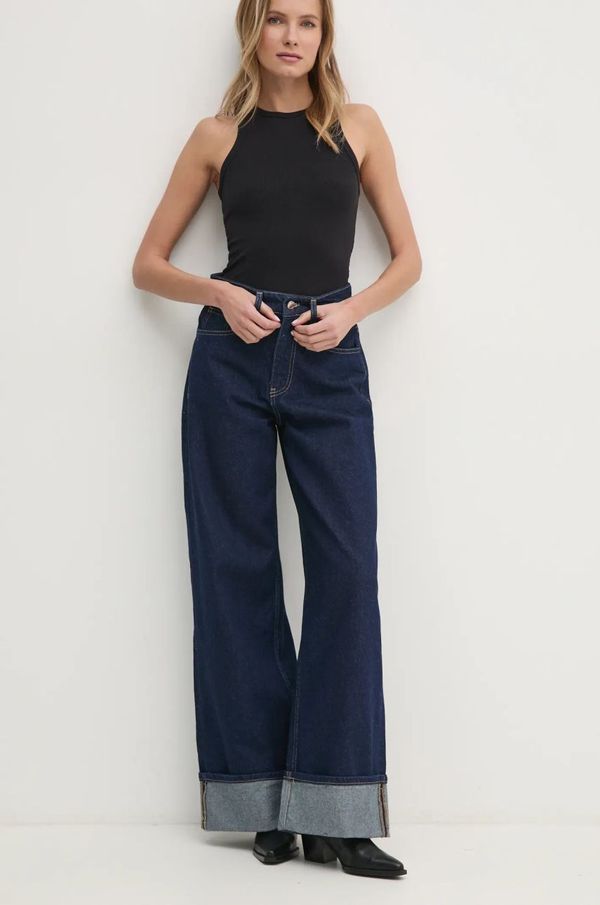 Answear Lab Kavbojke Answear Lab ženski, mornarsko modra barva