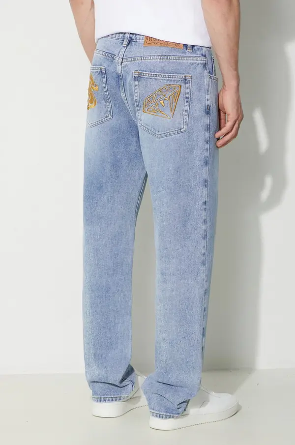 Billionaire Boys Club Kavbojke Billionaire Boys Club Diamond & Dollar Embroidered Denim