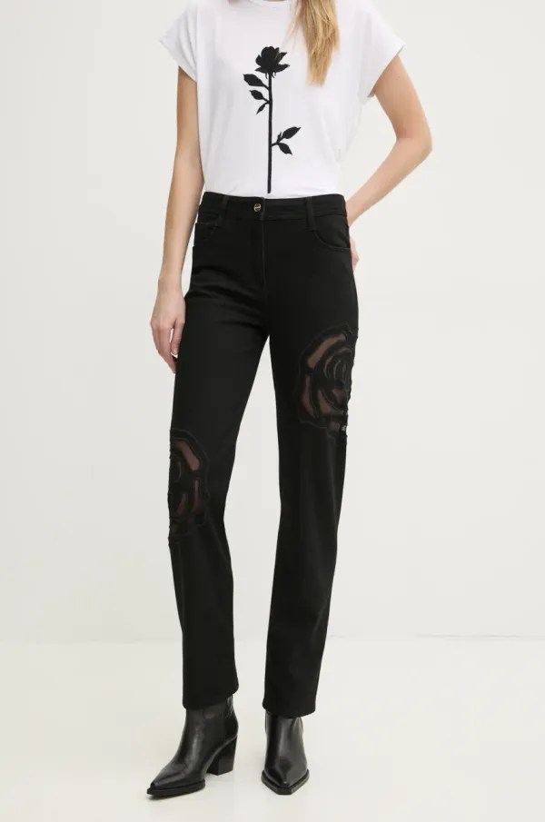 Blugirl Blumarine Kavbojke Blugirl Blumarine ženske, črna barva, RA5116.D4520