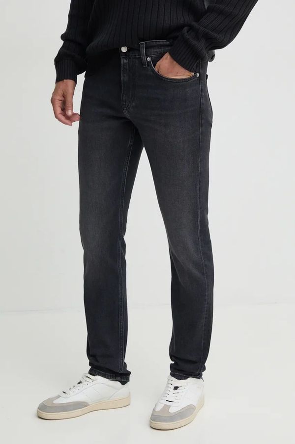 Calvin Klein Jeans Kavbojke Calvin Klein Jeans moške, črna barva, J30J325976