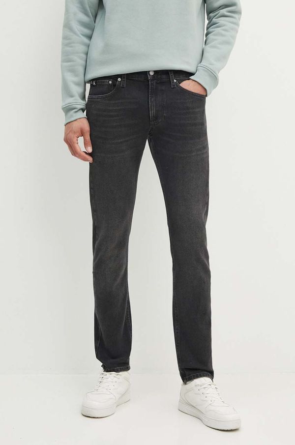 Calvin Klein Jeans Kavbojke Calvin Klein Jeans moške, črna barva, J30J326306